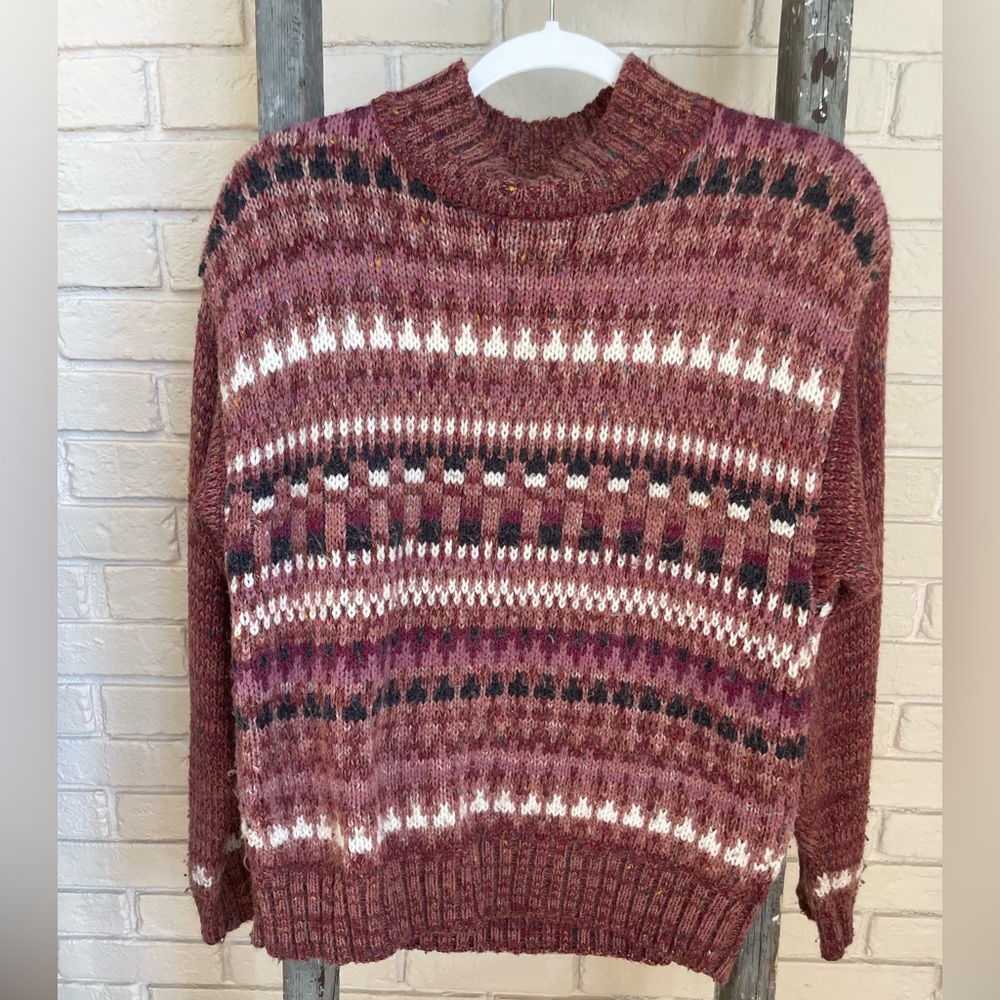 Vintage fair isle winter sweater